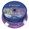 Verbatim DVD+R DL, Double Layer Wide Inkjet Printable, 43667, 8.5GB, 8x, spindle, 25-pack, 12cm, pro archivaci dat