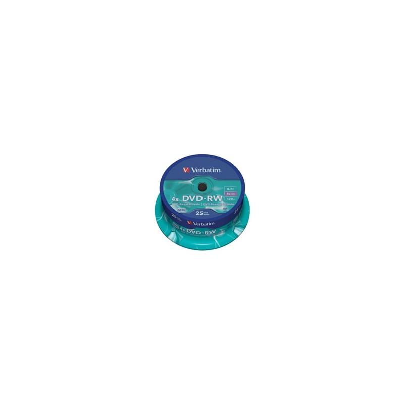 VERBATIM DVD-RW(25-pack)Spindle/4x/4.7GB