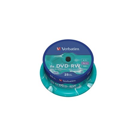 VERBATIM DVD-RW(25-pack)Spindle/4x/4.7GB
