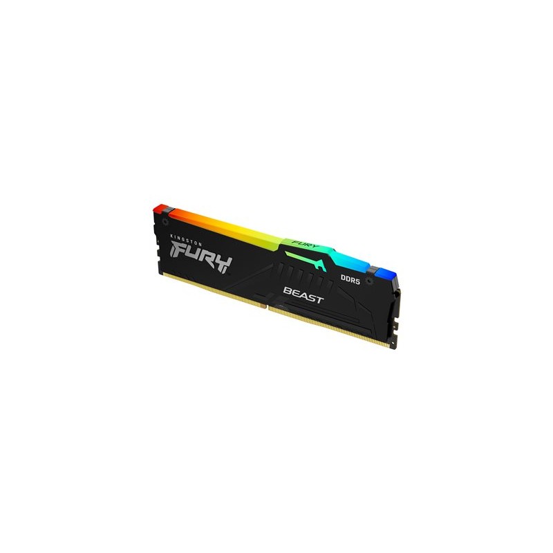 Kingston FURY Beast/DDR5/128GB/5600MHz/CL40/4x32GB/RGB/Black