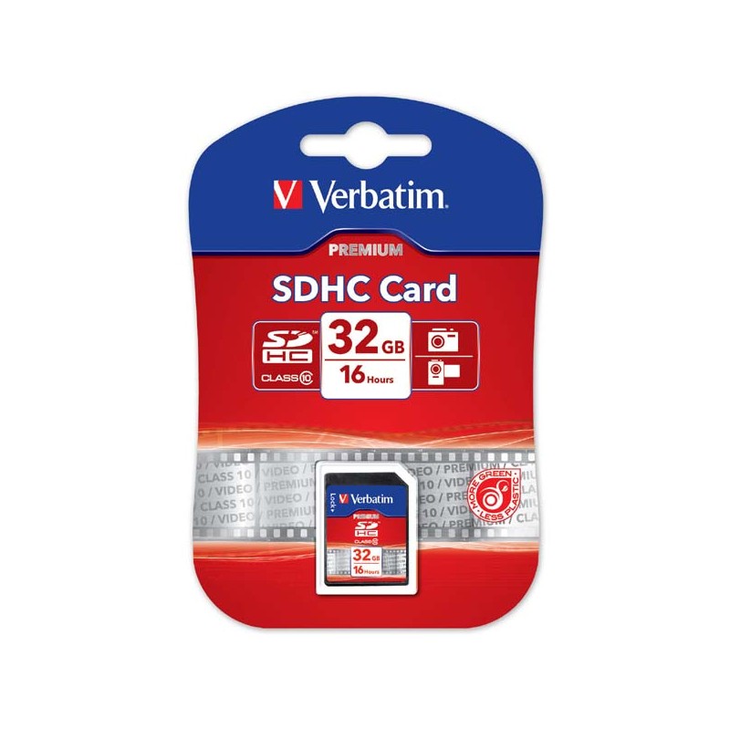 Verbatim paměťová karta Secure Digital Card Premium U1, 32GB, SDHC, 43963, UHS-I U1 (Class 10)