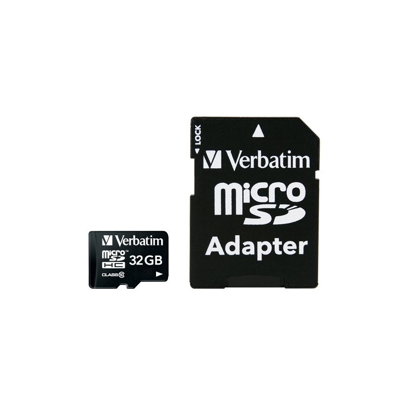 VERBATIM MicroSDHC karta 32GB Premium, U1 + SD adaptér