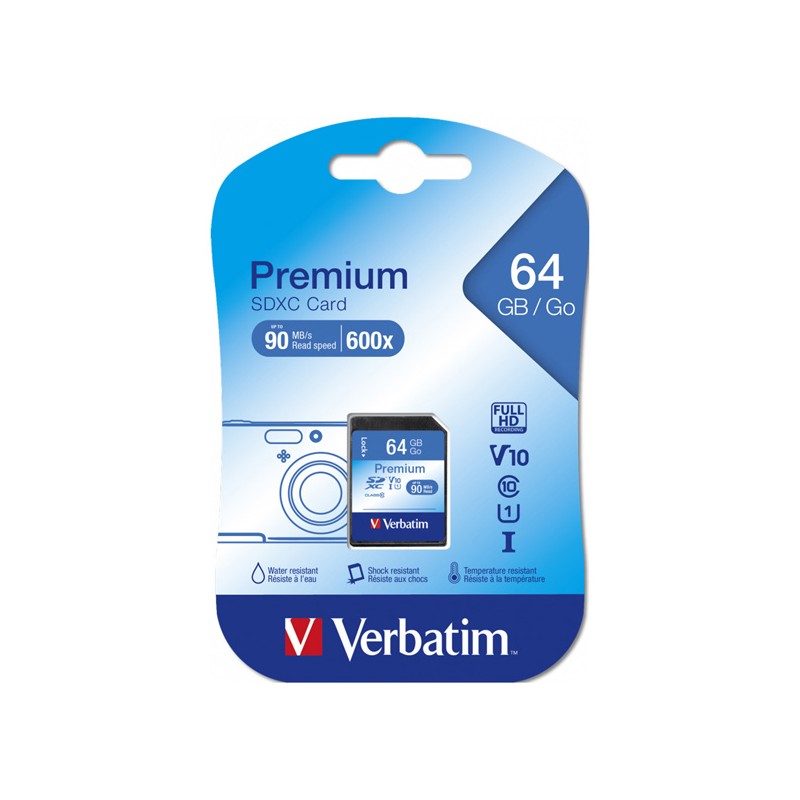 Verbatim microSDXC Flash Card, 64GB, SDXC, 44024, pro archivaci dat