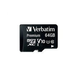 VERBATIM MicroSDXC karta 64GB Premium, U1 + adaptér
