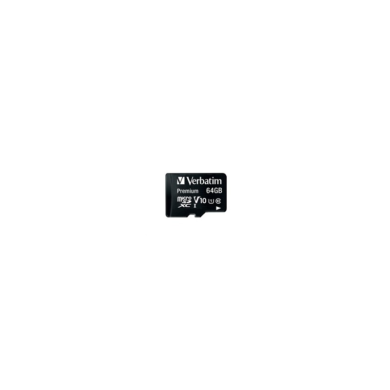 VERBATIM MicroSDXC karta 64GB Premium, U1 + adaptér