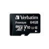 VERBATIM MicroSDXC karta 64GB Premium, U1 + adaptér