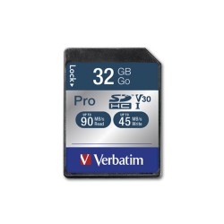 Verbatim paměťová karta Secure Digital Card Pro U3, 32GB, SDHC, 47021, UHS-I U3 (Class 10), V30