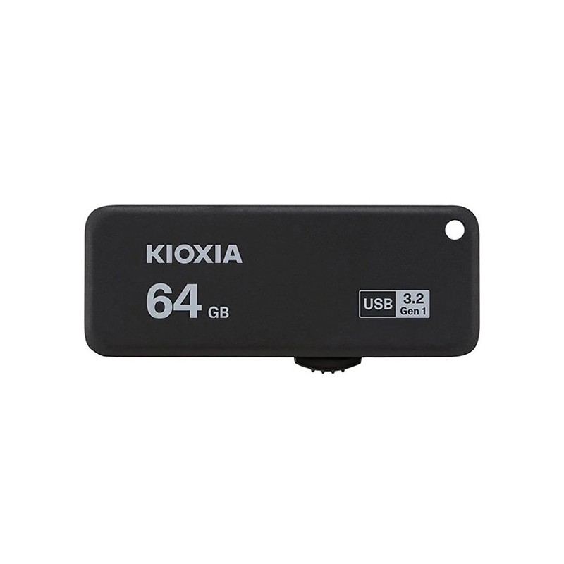 Kioxia USB flash disk, USB 3.0, 64GB, Yamabiko U365, Yamabiko U365, černý, LU365K064GG4