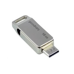 GOODRAM Flash Disk 16GB ODA3, USB 3.2, stříbrná