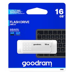 GOODRAM Flash Disk 16GB UME2, USB 2.0, bílá