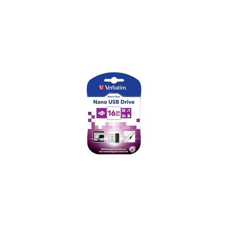 VERBATIM Flash Disk 16GB Store 'n' Stay Nano