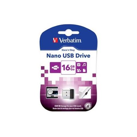 VERBATIM Flash Disk 16GB Store 'n' Stay Nano