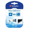 VERBATIM Flash Drive 16GB Store 'n' Stay Nano, USB 3.0