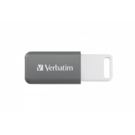 VERBATIM Flash Disk 128GB DataBar USB 2.0 Drive, šedá