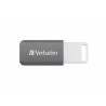 VERBATIM Flash Disk 128GB DataBar USB 2.0 Drive, šedá