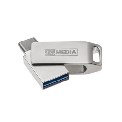 MyMedia MyDual USB 3.2 Gen 1, USB 3.2 Gen 1, 32GB, 69269, stříbrný, 69269, USB A / USB C, s otočnou krytkou