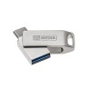 MyMedia MyDual USB 3.2 Gen 1, USB 3.2 Gen 1, 32GB, 69269, stříbrný, 69269, USB A / USB C, s otočnou krytkou