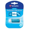 Verbatim USB flash disk, USB 2.0, 32GB, PinStripe, Store N Go, modrý, 49057, USB A, s výsuvným konektorem, DOPRODEJ