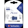 VERBATIM Flash Drive 32GB Store 'n' Go Dual Drive USB 3.0/USB Type-C, modrá