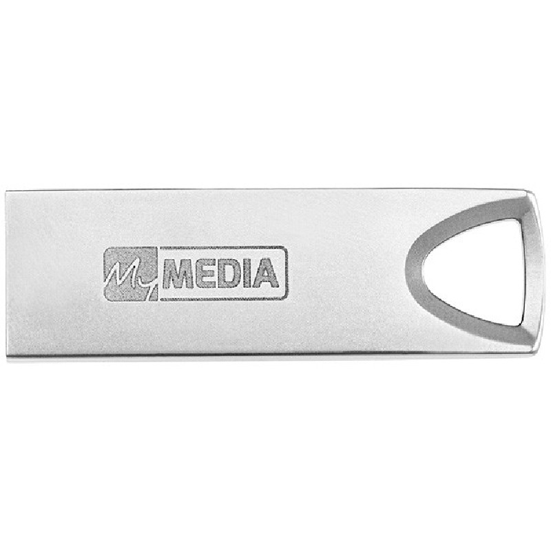 MyMedia USB flash disk, USB 3.2, 64GB, MyAlu, stříbrný, 69277, USB A