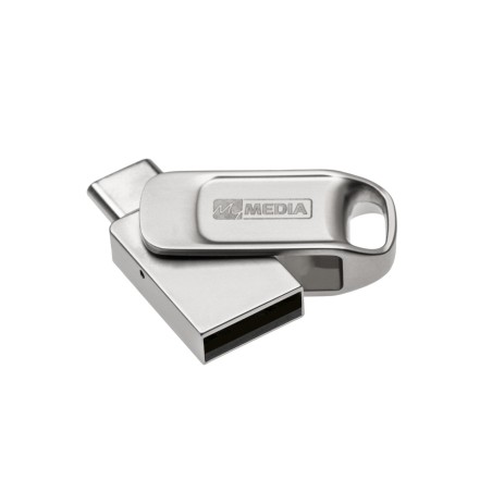 MyMedia MyDual USB 2.0, USB 2.0, 32GB, stříbrný, 69266, USB A / USB C, s krytkou, DOPRODEJ