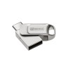 MyMedia MyDual USB 2.0, USB 2.0, 32GB, stříbrný, 69266, USB A / USB C, s krytkou, DOPRODEJ