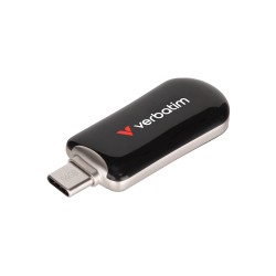 Verbatim USB flash disk, USB C, 128GB, Plectra, černý, 30225, USB C