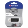 VERBATIM Flash Disk 64GB PinStripe USB 3.0, černá