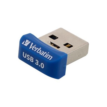 Verbatim USB flash disk, USB 3.0, 64GB, Nano, Store N Stay, modrý, 98711, USB A