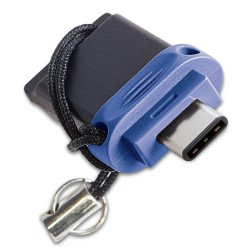 Verbatim USB flash disk OTG, USB 3.0, 64GB, Dual, modrý, 49967, USB A / USB C, s poutkem