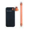 SSD Externí Verbatim Pocket SSD Black/Orange, 32197, 2000GB, černý, M.2, obsahuje USB C kabel a pytlík, USB-C, 2TB