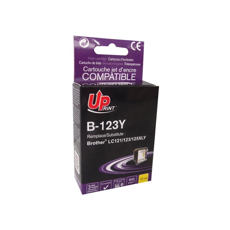 UPrint kompatibilní ink s LC-123Y, B-123Y, yellow, 600str., 10ml