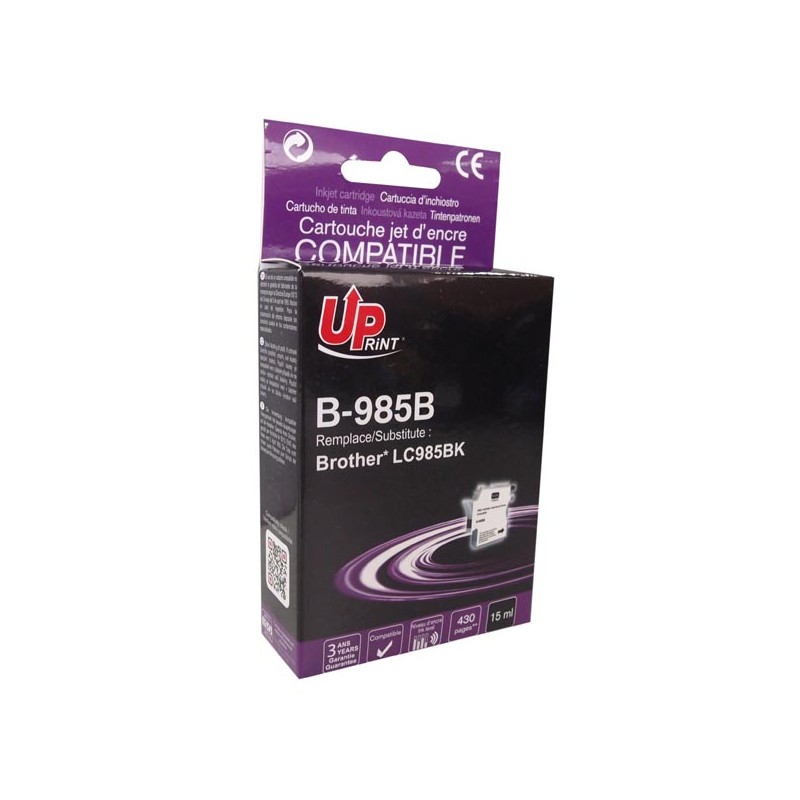 UPrint kompatibilní ink s LC-985BK, B-985B, black, 15ml