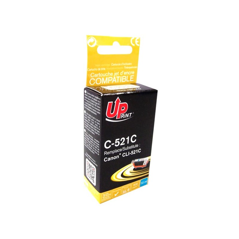 UPrint kompatibilní ink s CLI521C, C-521C, cyan, 450str., 10ml, s čipem