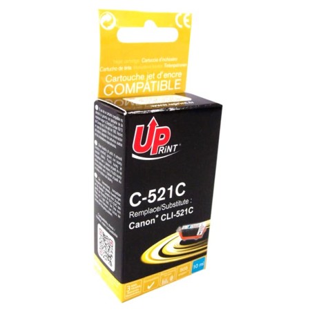UPrint kompatibilní ink s CLI521C, C-521C, cyan, 450str., 10ml, s čipem