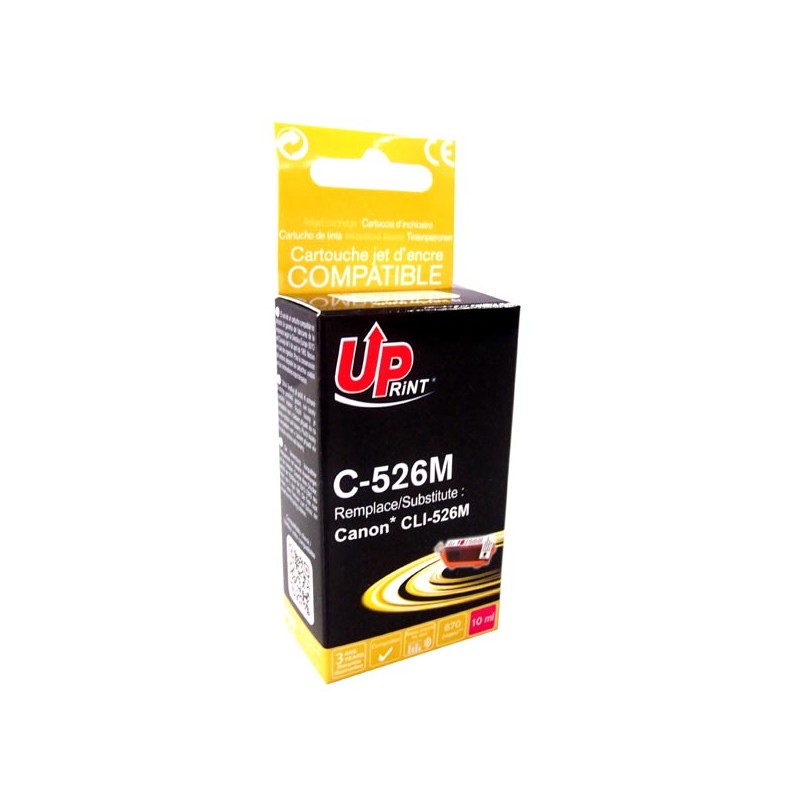 UPrint kompatibilní ink s CLI526M, C-526M, magenta, 10ml, s čipem