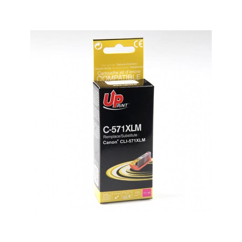 UPrint kompatibilní ink s CLI571M XL, C-571XLM, magenta, 800str., 11ml, high capacity