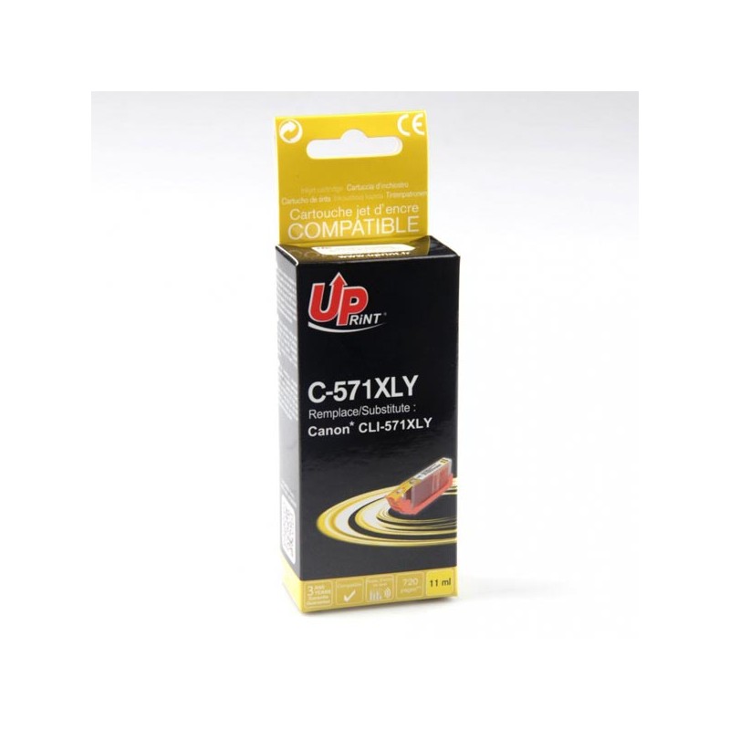 UPrint kompatibilní ink s CLI571Y XL, C-571XLY, yellow, 800str., 11ml, high capacity