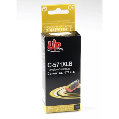 UPrint kompatibilní ink s CLI571BK XL, C-571XLB, black, 810str., 11ml, high capacity