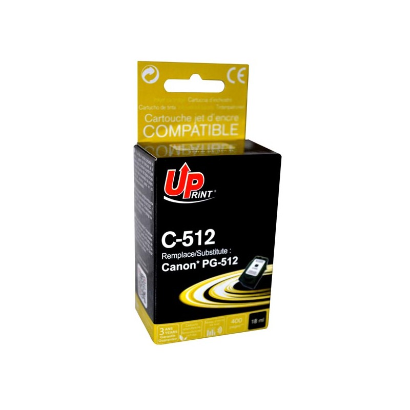 UPrint kompatibilní ink s PG512BK, C-512B, black, 18ml