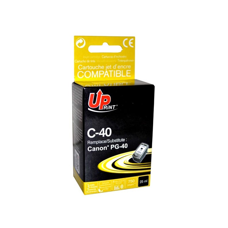 UPrint kompatibilní ink s PG40, C-40B, black, 25ml