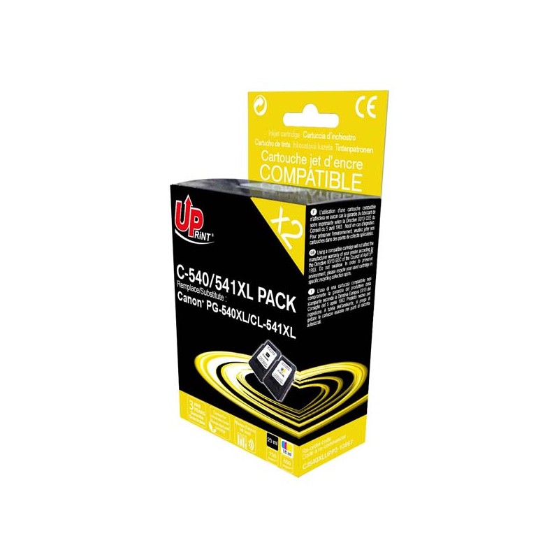 UPrint kompatibilní ink PG-540 XL/CL-541 XL, s PG540XL+CL541XL, C-540/541XL PACK, black/color, 750/650str., 25/18ml