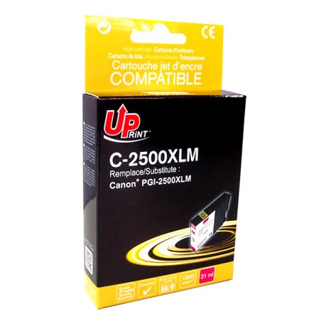 UPrint kompatibilní ink s PGI 2500XL, C-2500XLM, magenta, 1300str., 21ml