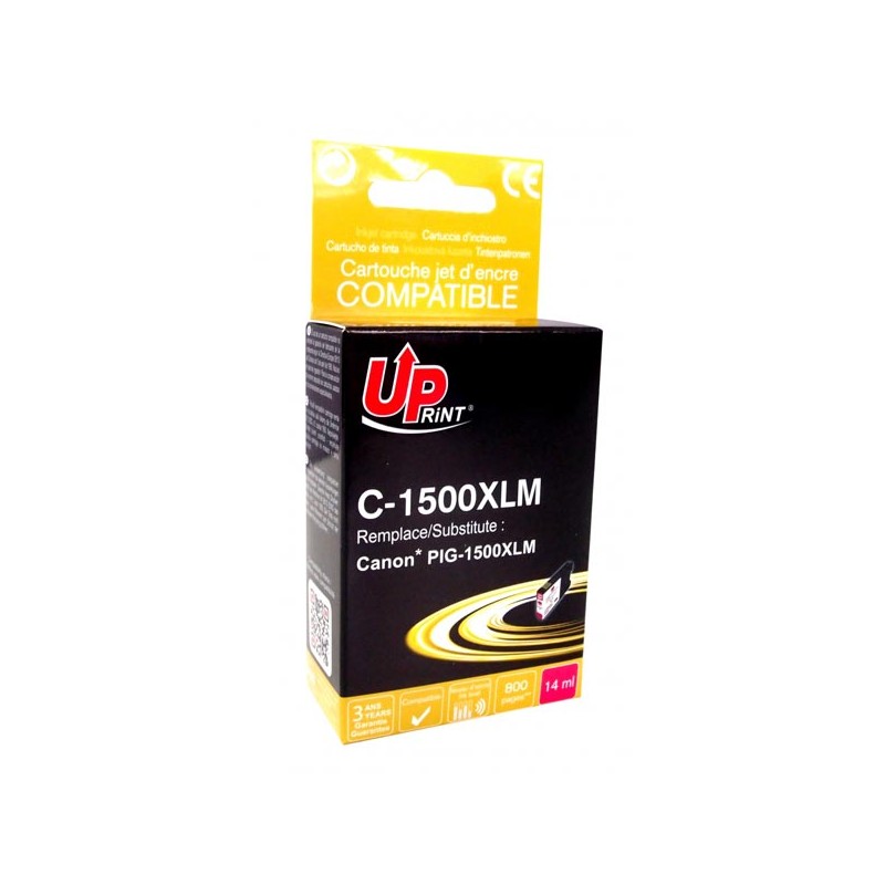 UPrint kompatibilní ink s PGI 1500XL, C-1500XLM, magenta, 800str., 14ml, high capacity