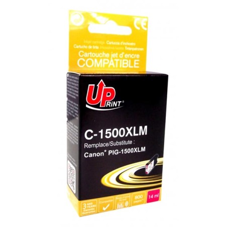 UPrint kompatibilní ink s PGI 1500XL, C-1500XLM, magenta, 800str., 14ml, high capacity