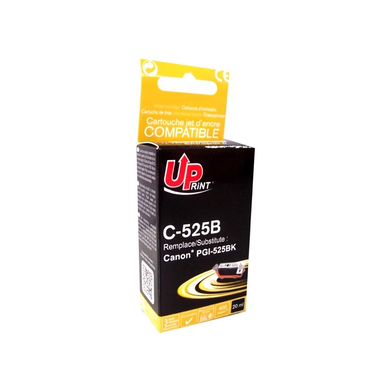 UPrint kompatibilní ink s PGI525PGBK, C-525B, black, 20ml, s čipem