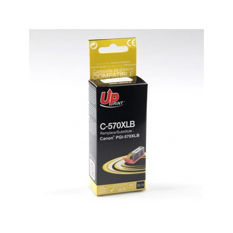 UPrint kompatibilní ink s PGI-570PGBK XL, C-570XLB, black, 700str., 26ml