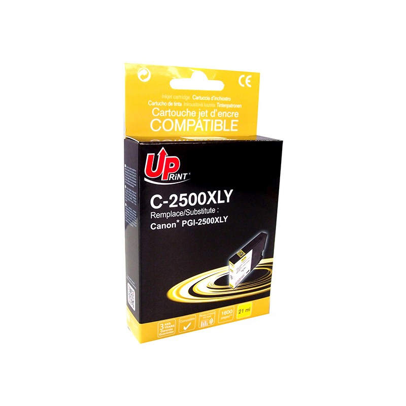 UPrint kompatibilní ink s PGI 2500XL, C-2500XLY, yellow, 1600str., 21ml