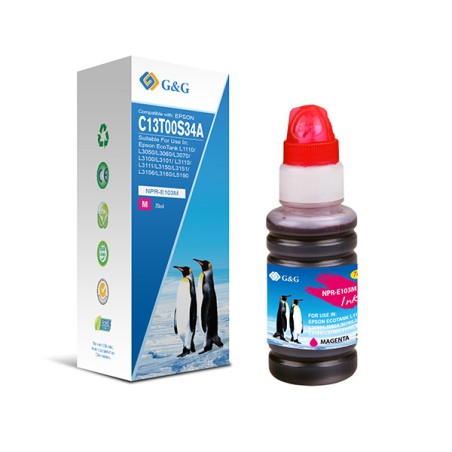 G&G kompatibilní ink s C13T00S34A, NPR-E103M-70ml-B, magenta