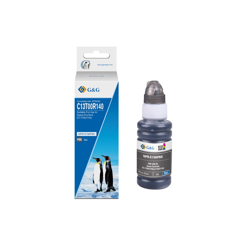 G&G kompatibilní ink s C13T00R140, NPR-E106PBK, photo black